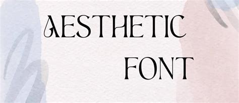 Aesthetic Font Free Download