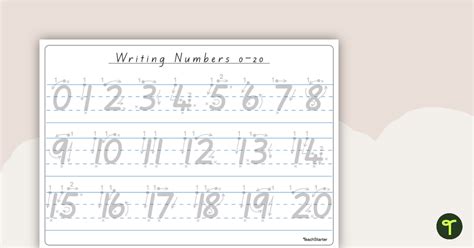 Tracing Numbers 1 20 Math Teaching Resources Twinkl Worksheets