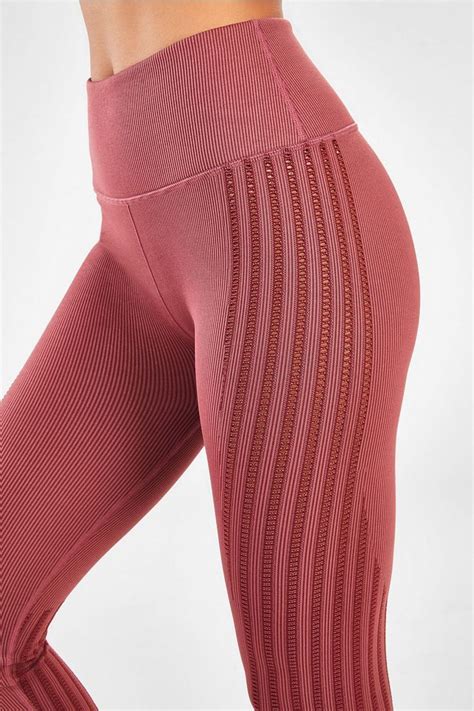 High Waisted Seamless Rib Legging Ribbed Leggings Trending Outfits