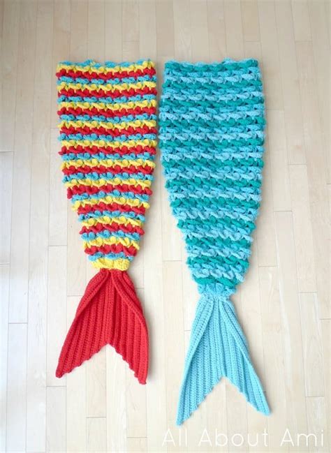 Crocodile Stitch Mermaid Tail Blanket All About Ami Atelier Yuwa Ciao Jp