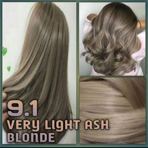 9 1 VERY LIGHT ASH BLONDE HAIR COLOR WITH OXI Shopee Philippines