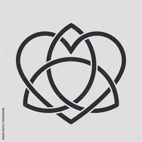 celtic trinity knot logo pagan symbol  protection  love occult