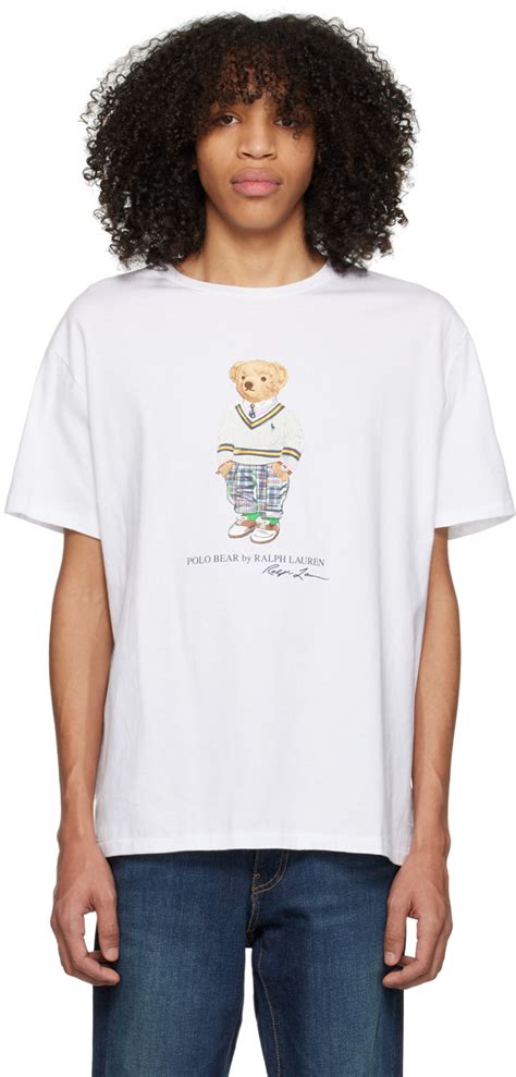 Polo Ralph Lauren White Bear T Shirt Polo Ralph Lauren