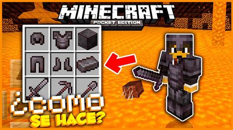 Como HACER La Nueva ARMADURA Y HERRAMIENTAS Mineral Netherite En