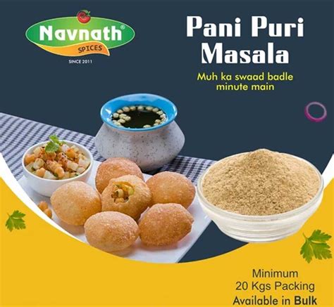 Pani Puri Masala Packaging Size Kg At Rs Kg In Dhule Id