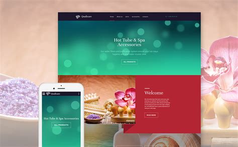 Spa Accessories Website Template