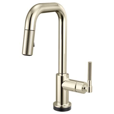 Litze® Smarttouch Pull Down Prep Faucet With Square Spout Knurled Handle