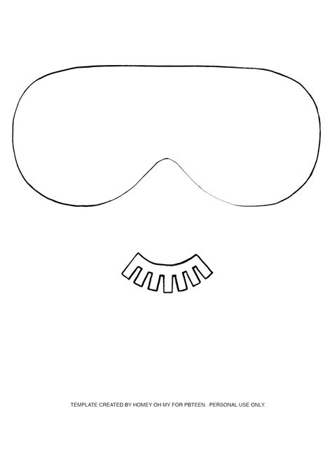 Cut Out Eye Mask Template Printable - Printables Template Free