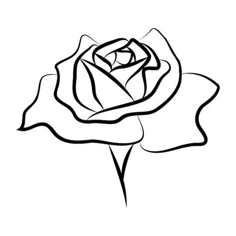 Premium Vector Rose Vector Icon Design Flat Flower Icon