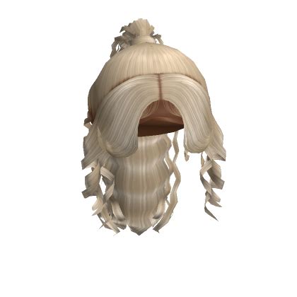 Wavy Ponytail With Bangs Blonde Roblox