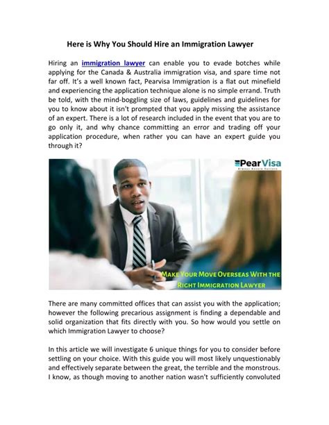 Ppt Here Is Why You Should Hire An Immigration Lawyer Powerpoint