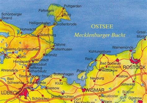 Ansichtskarten Maps Landkarten Mecklenburg Map Postkarte