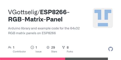 Github Vgottselig Esp Rgb Matrix Panel Arduino Library And