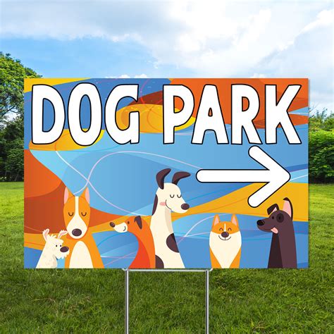 Dog Park 12x18 Coroplast Signs