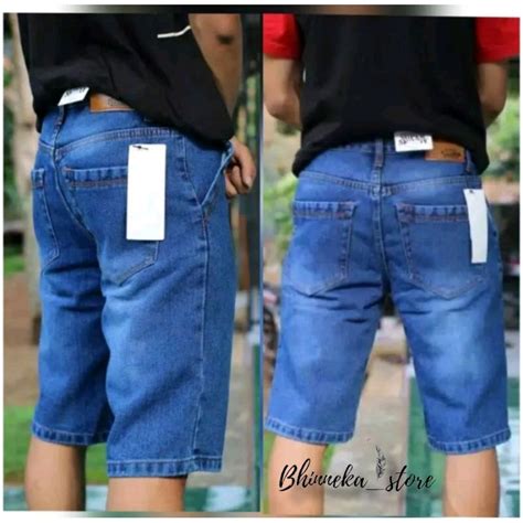 Jual Celana Jeans Pendek Pria Cowok Celana Jins Laki Laki Distro Murah