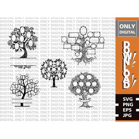 Family tree svg , Family tree clipart , Printable Family tre - Inspire ...