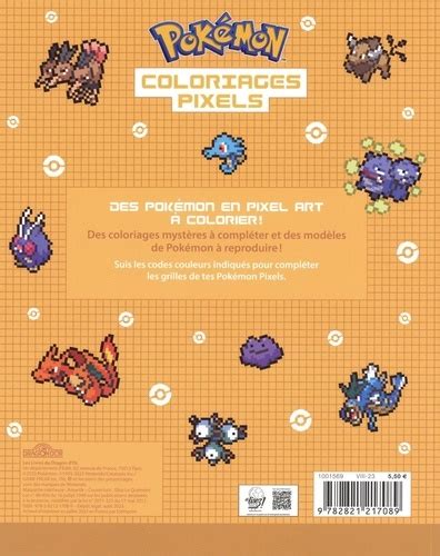 Coloriages pixels Pokémon Plus de 60 de Dragon d or Grand Format