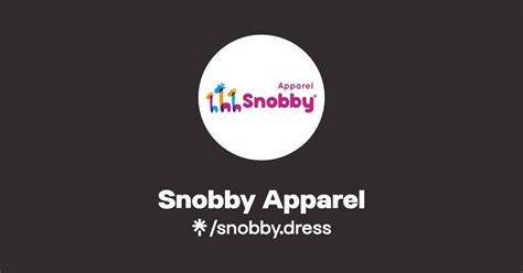 Snobby Apparel Instagram Linktree