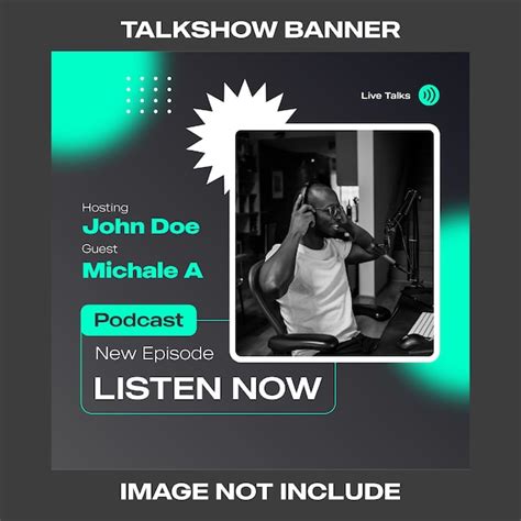 Premium Vector Talk Show Banner Template