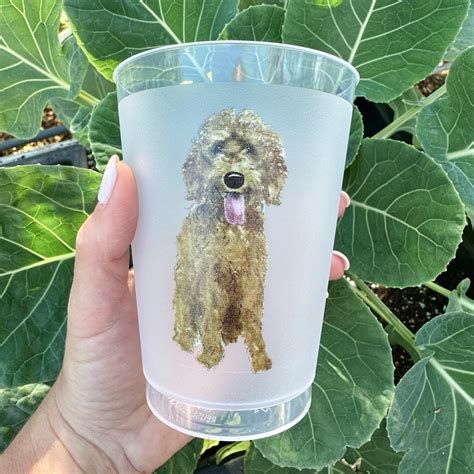 Full Color Custom Dog Art Frosted Cups Gb Design House