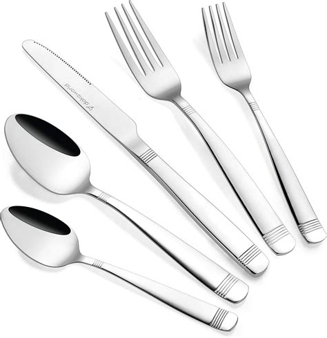 Dokaworld Stainless Steel Flatware Silverware Set For 8