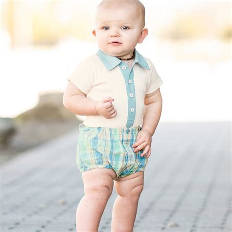 Rugged Butts Hampton Plaid Baby Boys Bloomer