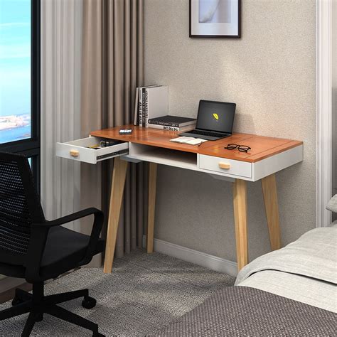 Office Desk Laptop Computer Desk Workstations Organizer With Drawers ...