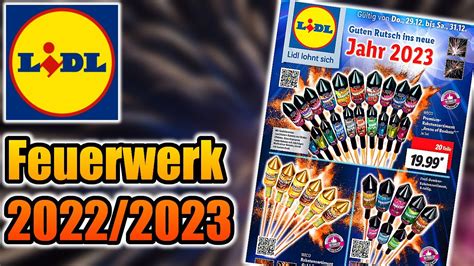 LIDL FEUERWERK PROSPEKT 2022 2023 Silvester2K YouTube