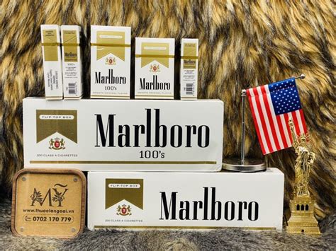 Thuốc lá Marlboro Gold 100 s Hàng Chuẩn Mỹ Thuoclangoaicaocap