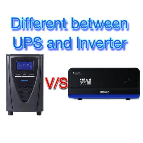 What Is The Difference Between UPS And Inverter