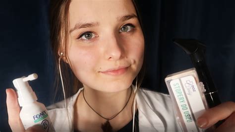 Polish ASMR Ear Exam Badam Twój słuch Doctor Roleplay