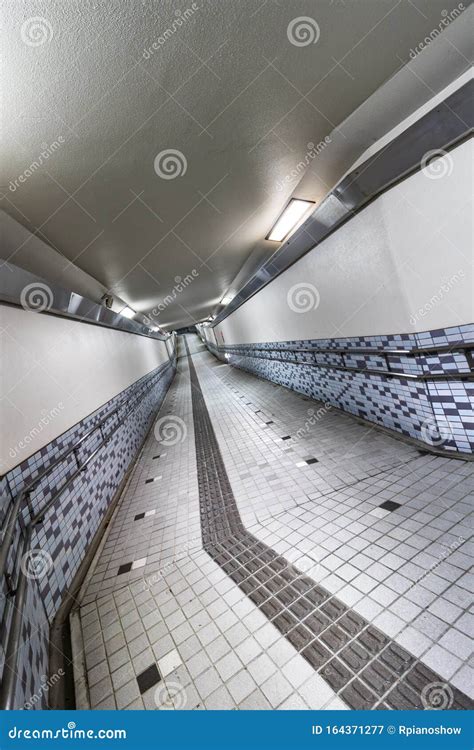 Interior Of An Underground Walkway Located On The Prefectural Road 60 In Kanazawa Ishikawa