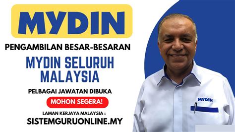 Cara Mohon Kerja Mydin Bagi 11 Jawatan Dibuka Seluruh Malaysia