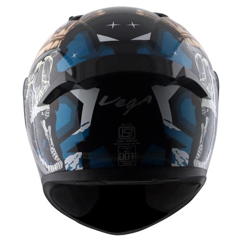 Bolt Crown Men Black Blue Helmet – HELMETWALA.COM