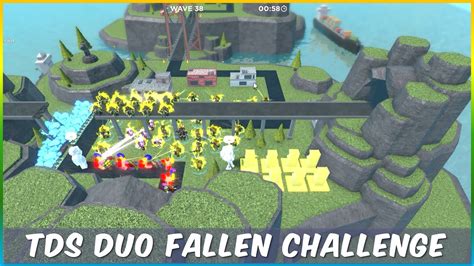 Tds Fallen Challenge Duo With 3 Towers Each Portland🛡️ Roblox Tower Defense Simulator Youtube