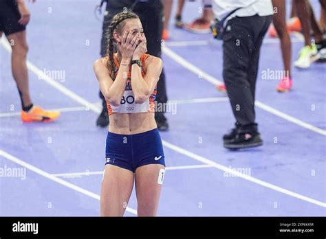 Paris France 3rd Aug 2024 Femke Bol Of The Netherlands Gold Medal