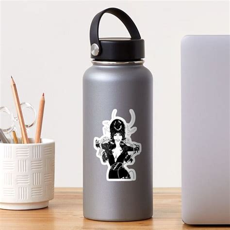 Elvira Coloring Page Sticker For Sale By Alienpharaoh Redbubble