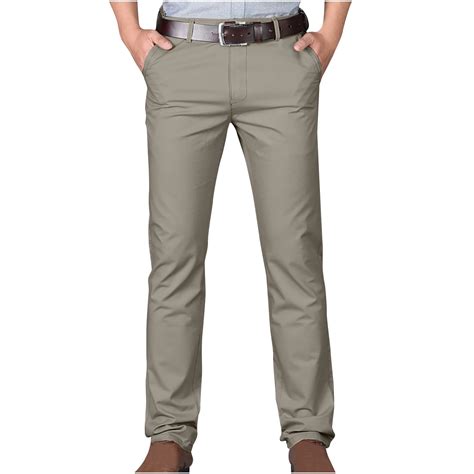 Echfiprom Men Pants，mens Track Pants Pockets Army Green Dress Pants