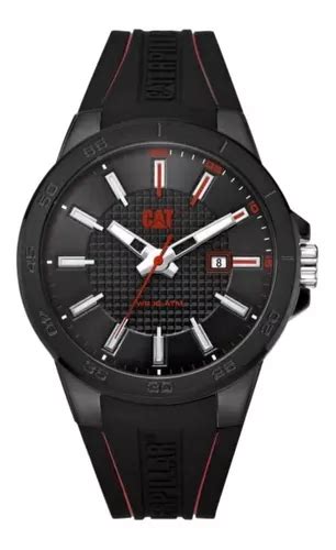 Reloj Caterpillar Hombre Stealth Silicona Empavonado 10 Atm Color De La