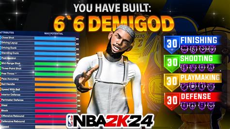 THIS NEW 6 6 DEMI GOD BUILD IS UNSTOPPABLE IN NBA2K24 BEST ISO