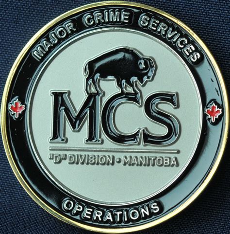 Rcmp D Division Major Crime Services Operations Challengecoinsca