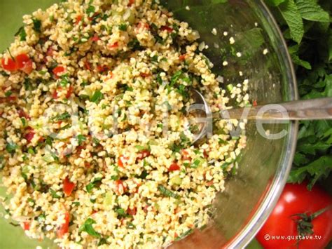 Taboulé au boulgour la recette Gustave