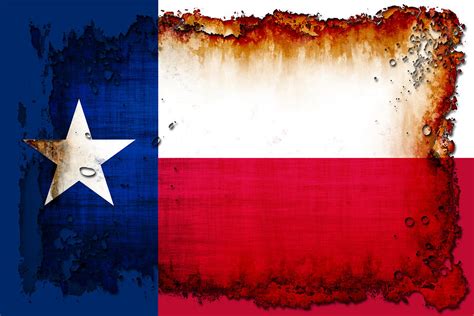 Grunge Style Texas Flag Digital Art by David G Paul - Fine Art America