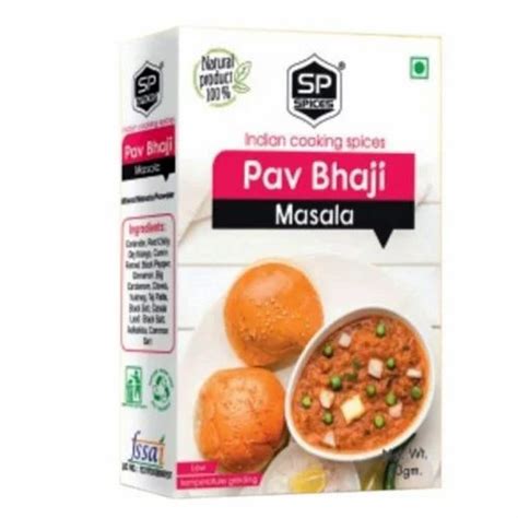 Sp Spices Pav Bhaji Masala Packaging Size 50 G At Rs 30 Pack In New