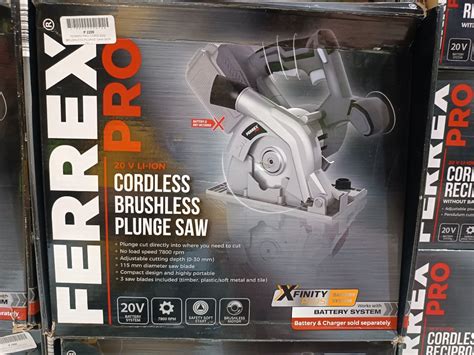 Ferrex Pro Cordless Brushless Plunge Saw Skin Only Furniture Home