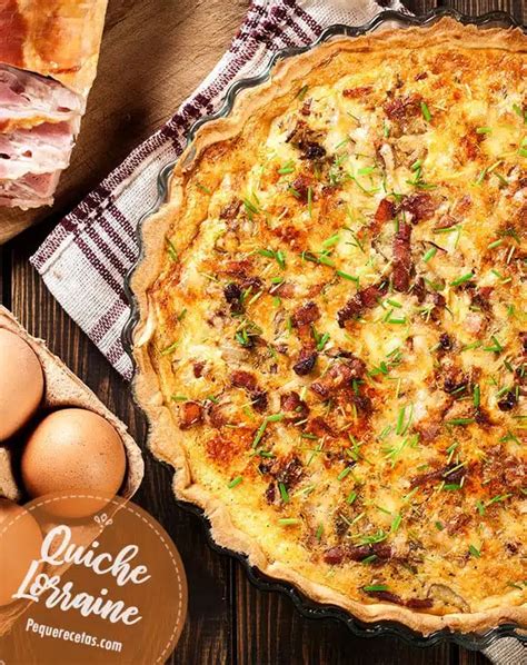 Quiche Lorraine receta FÁCIL y rápida Pequerecetas