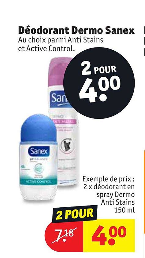 Promo D Odorant Dermo Sanex Chez Kruidvat Icatalogue Fr