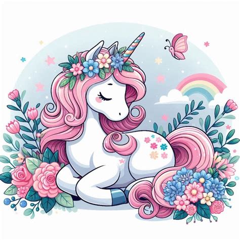 Premium Vector Cute Unicorn Vector Cartoon Illustration