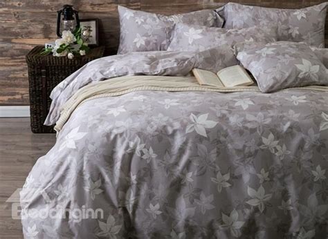 100 Cotton Leaves Print Duvet Cover Sets