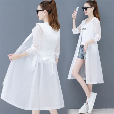 Big Brand 2024 New Summer Slimming Sun Protection Clothing Womens Long Fashionable Ice Silk